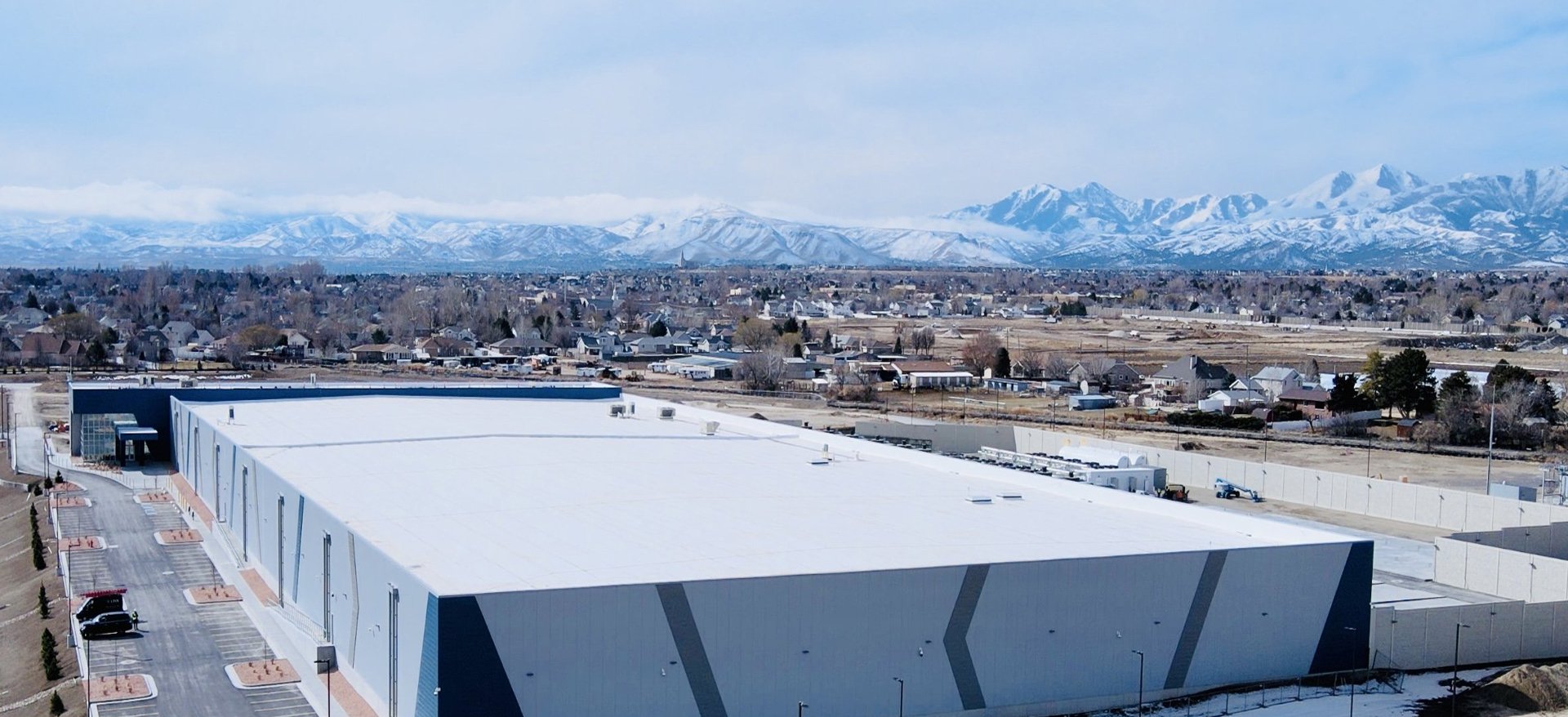 Hyperscale data center campus aerial view Aligned Data Centers