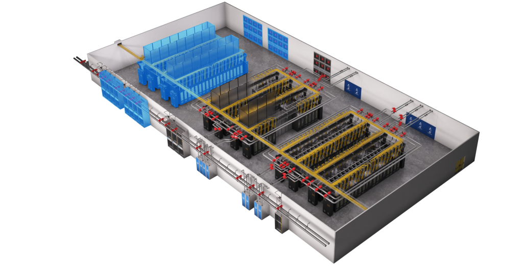 Air Cooling Data Hall Highlight in Aligned Data Center Infrastructure