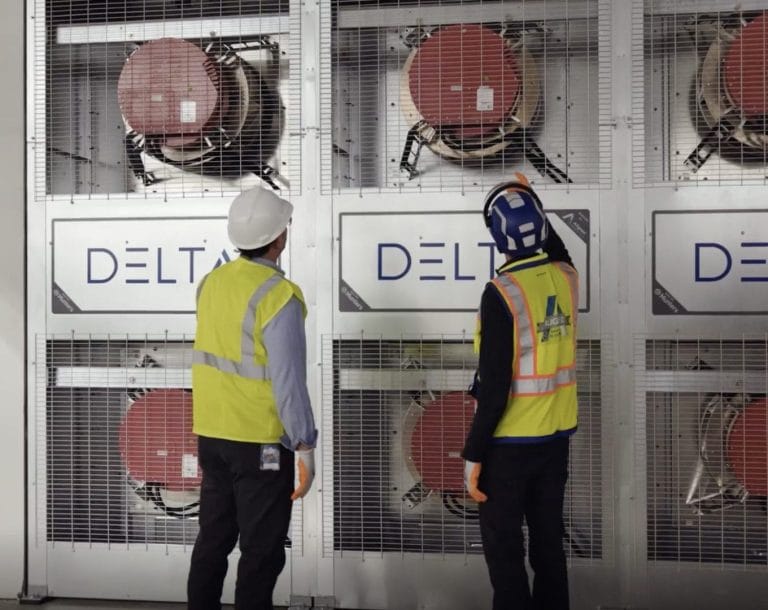 Safety team checking cooling infrastructure at Aligned Data Centers