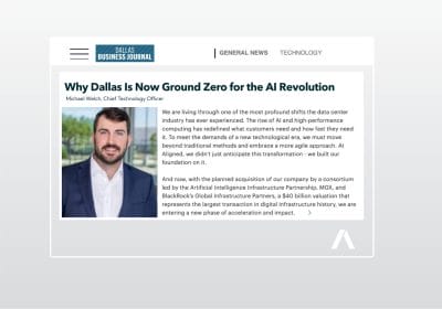 Aligned Data Center Dallas Business Journal